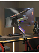 NB G70 F6 E6 Gaming Monitor Arm 32-60 Inch Curved Arc Screen Desktop Ultra Wide Monitor Holder Mount with RGB Light 2-20kgs