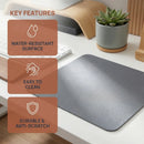 High Quality Leather Mouse Pad Non-slip Anti Scratch Gaming Desk Mat Solid Color Wear Resistant Mousepad Students