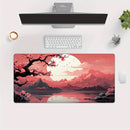 Cherry Blossom Ink Painting Landscape Mouse Pad Desk Mat Gaming Mats Anti-Slip Durable Office Accessories Mouse Mat Mauspad