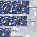 Large Mousepad Black and White Strata Liquid Keyboards Office Deskmat 30x80cm Computer Non-slip Mouse Pad Art Design Carpet Gift