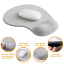 Ergonomic Mouse Pad Silicone Mousepad Wrist Rest+Lycra Fabric PC Gamer Anti-Slip Gaming Laptops Keyboard Desk Accessories