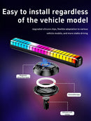 RGB LED 3D Screen Atmosphere Light Bar for Car Export Aromatherapy with Multiple Modes Adjustable Rhythm Pickup