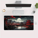 Cherry Blossom Ink Painting Landscape Mouse Pad Desk Mat Gaming Mats Anti-Slip Durable Office Accessories Mouse Mat Mauspad
