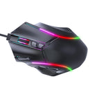 Gaming Mouse Gaming Mouse with RGB Lights 12-Key Macro Programmable USB Wired for Computer Laptop RGB Gaming Mouse