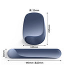 Ergonomic Mouse Pad with Gel Wrist Support Premium Lycra Fabric Non-Slip Ideal for Laptop  Desktop Office Gaming Desk