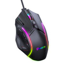 Gaming Mouse Gaming Mouse with RGB Lights 12-Key Macro Programmable USB Wired for Computer Laptop RGB Gaming Mouse