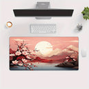 Cherry Blossom Ink Painting Landscape Mouse Pad Desk Mat Gaming Mats Anti-Slip Durable Office Accessories Mouse Mat Mauspad