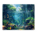 Multi Style Nature Scenery Mouse Pad Non Slip Rubber Desk Mat Aurora Mountain Beach Palm Farm Landscape Office Small Mousepad
