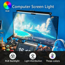 RGB LED Monitor Light Bar Stepless Dimmable Hanging Bar for Work And Gaming - Atmosphere Lamp for Screen Lighting Game Learning