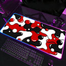 Gameing Strata Liquid Cool Mouse Pad  RGB Led Gaming Bedroom Office Desk Non-Slip Mat  Waterproof Large