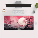 Cherry Blossom Ink Painting Landscape Mouse Pad Desk Mat Gaming Mats Anti-Slip Durable Office Accessories Mouse Mat Mauspad