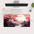 Cherry Blossom Ink Painting Landscape Mouse Pad Desk Mat Gaming Mats Anti-Slip Durable Office Accessories Mouse Mat Mauspad