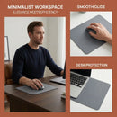 High Quality Leather Mouse Pad Non-slip Anti Scratch Gaming Desk Mat Solid Color Wear Resistant Mousepad Students