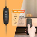 LED Desk Lamp Stepless Dimming Desk Lamps With Clamp Eye Caring Desk Light With Adjustable Gooseneck Wireless Remote Control
