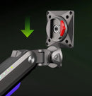 NB G70 F6 E6 Gaming Monitor Arm 32-60 Inch Curved Arc Screen Desktop Ultra Wide Monitor Holder Mount with RGB Light 2-20kgs