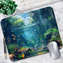 Multi Style Nature Scenery Mouse Pad Non Slip Rubber Desk Mat Aurora Mountain Beach Palm Farm Landscape Office Small Mousepad