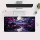 Cherry Blossom Ink Painting Landscape Mouse Pad Desk Mat Gaming Mats Anti-Slip Durable Office Accessories Mouse Mat Mauspad