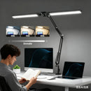 Led Desk Lamp Ultra Bright Dual Desk Light Eye Caring with Clamp Flexible Swing Arm 3 Colors 10 Brightnes For Office Lamp