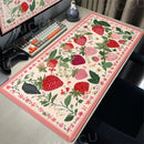 Desks Decor Deskmat Flower Strawberry Design Mouse Pad Large Rubber Anti-slip PC Desk Accessories Mousepad Hd Gamer Keyboard Mat