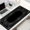 Black Pattern Large Baroque Ornate Mouse Pad Desk Gadgets Keyboard 90x40cm Desk Mat Xxl Playmat Mouse Pads Desktops Office Items