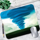 Multi Style Nature Scenery Mouse Pad Non Slip Rubber Desk Mat Aurora Mountain Beach Palm Farm Landscape Office Small Mousepad