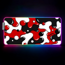 Gameing Strata Liquid Cool Mouse Pad  RGB Led Gaming Bedroom Office Desk Non-Slip Mat  Waterproof Large