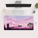 Cherry Blossom Ink Painting Landscape Mouse Pad Desk Mat Gaming Mats Anti-Slip Durable Office Accessories Mouse Mat Mauspad