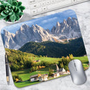 Multi Style Nature Scenery Mouse Pad Non Slip Rubber Desk Mat Aurora Mountain Beach Palm Farm Landscape Office Small Mousepad