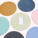 New Hot PU Mouse Pad 22cm Anti-Slip Mousepad Natural Rubber Waterproof Gamer Desk Mat for Desktop PC Computer Laptop Accessories