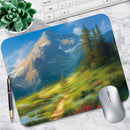 Multi Style Nature Scenery Mouse Pad Non Slip Rubber Desk Mat Aurora Mountain Beach Palm Farm Landscape Office Small Mousepad