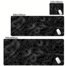 XXL Desk Mat Black And White Strata Liquid Mousepad Large Abstract Mouse Pad Gaming Deskmat With Lockedge Office Non-slip Carpet
