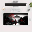 Cherry Blossom Ink Painting Landscape Mouse Pad Desk Mat Gaming Mats Anti-Slip Durable Office Accessories Mouse Mat Mauspad