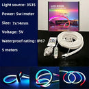 RGB Colorful Flexible Light Strip LED Strip Light PC Monitor Color Music Sync Computer Light Bar USB Port APP Control