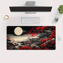 Cherry Blossom Ink Painting Landscape Mouse Pad Desk Mat Gaming Mats Anti-Slip Durable Office Accessories Mouse Mat Mauspad