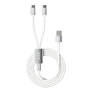 XVX Keyboard Cable 2-in-1 USB C to USB A Cable for Mechanical Gaming Keyboard LED Aviator Cable 1.8M CNC Metal Connector