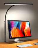 LED Desk Lamp Stepless Dimming Desk Lamps With Clamp Eye Caring Desk Light With Adjustable Gooseneck Wireless Remote Control