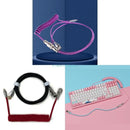 E74D Mechanical Keyboard Cable Wire Mechanical Keyboard USB Cable Connector Coiled USB C Cable for Gaming Keyboard