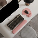 Ergonomic Mouse Pad Silicone Mousepad Wrist Rest+Lycra Fabric PC Gamer Anti-Slip Gaming Laptops Keyboard Desk Accessories