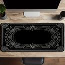 Black Pattern Large Baroque Ornate Mouse Pad Desk Gadgets Keyboard 90x40cm Desk Mat Xxl Playmat Mouse Pads Desktops Office Items
