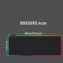 RGB Gaming Mouse Pad, 31.5 x 11.8 Inch Oversized Mouse Mat with 14 Light Modes, Non-Slip Rubber Base, Large Keyboard Pad for PC