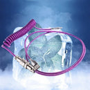 E74D Mechanical Keyboard Cable Wire Mechanical Keyboard USB Cable Connector Coiled USB C Cable for Gaming Keyboard