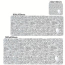 XXL Desk Mat Black And White Strata Liquid Mousepad Large Abstract Mouse Pad Gaming Deskmat With Lockedge Office Non-slip Carpet