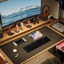 Leather Desk Mat Computer Mat for Desk Large Mouse Pad and Keyboard Mat Desk Protector for Office