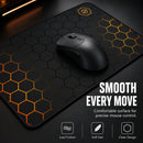 "Extended Gaming Mouse Pad Large Desk Mat Hexagon Pattern Non Slip Rubber Base Smooth Surface Stitched Edge Keyboard Mouse Pad f