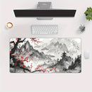 Cherry Blossom Ink Painting Landscape Mouse Pad Desk Mat Gaming Mats Anti-Slip Durable Office Accessories Mouse Mat Mauspad