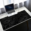Strata Liquid Stains Black Mouse Pad 90x40 Topographic Big Mousepad Company Gamer Rug Deskmat Deskpad Personalized DropShipping