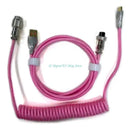 E74D Mechanical Keyboard Cable Wire Mechanical Keyboard USB Cable Connector Coiled USB C Cable for Gaming Keyboard