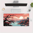Cherry Blossom Ink Painting Landscape Mouse Pad Desk Mat Gaming Mats Anti-Slip Durable Office Accessories Mouse Mat Mauspad