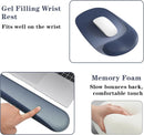 Ergonomic Mouse Pad with Gel Wrist Support Premium Lycra Fabric Non-Slip Perfect for Laptops Desktops mousepad Ideal for Office