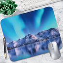 Multi Style Nature Scenery Mouse Pad Non Slip Rubber Desk Mat Aurora Mountain Beach Palm Farm Landscape Office Small Mousepad